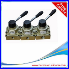 4 way pneumatic hand operated control valve 1/4"
